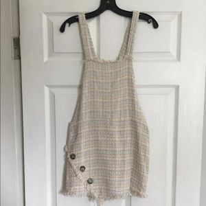 ZARA Tweed Overall Dress